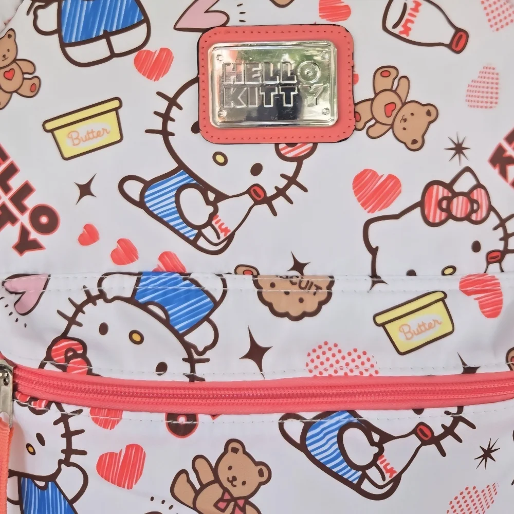 Sanrio Hello Kitty Bears Hearts Butter Milk Orange Backpack Back To School